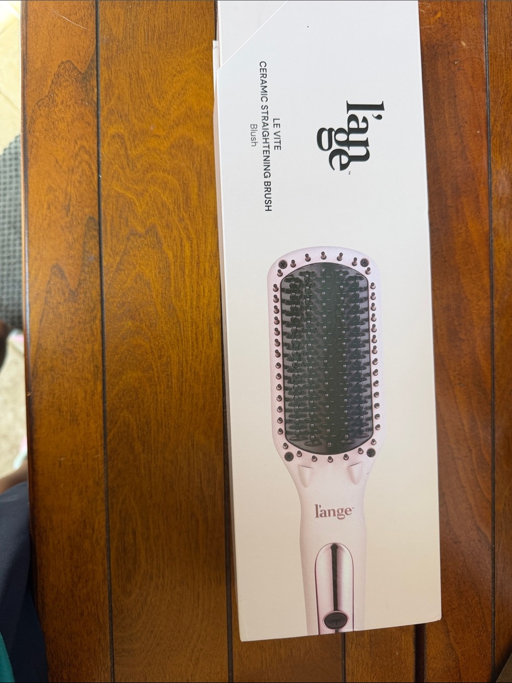 Lange Ceramic Straightening Brush in Blush Pink